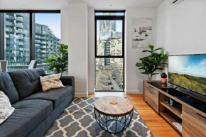 Bright Apartment with City Views in Trendy Locale